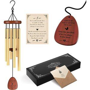 Sympathy Gift Wind Chimes for Loss of Loved One Bereavement Gift (32 Inch)
